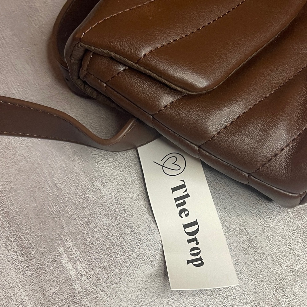 The Drop- Brown Quilted Crossbody/Belt Bag - Picture 4 of 11